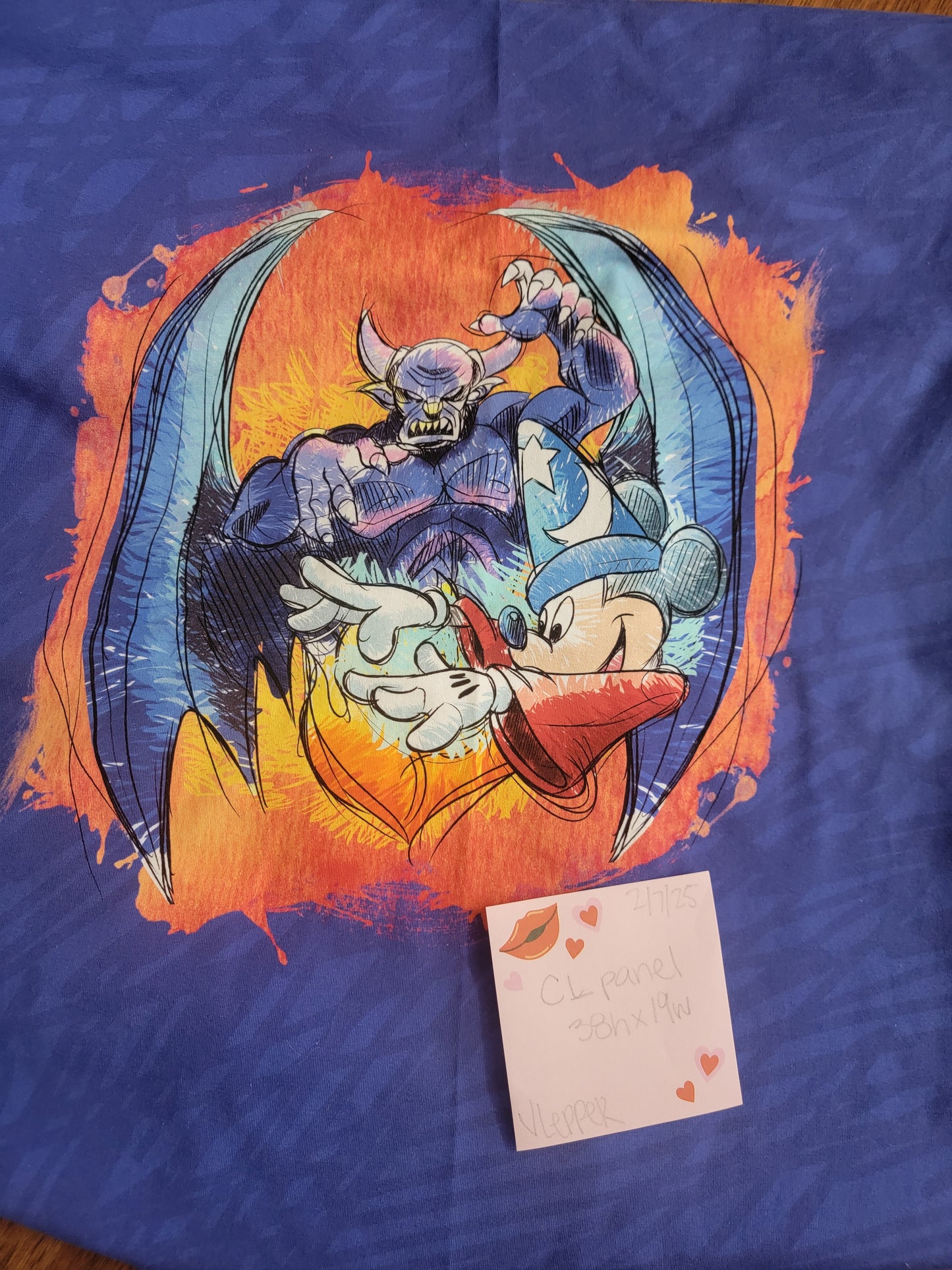 Cotton Lycra Adult panel: Sorcerer Mouse