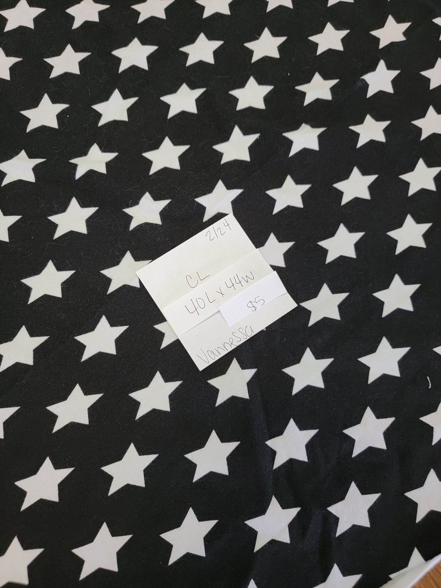 Cotton Lycra: B&W Stars