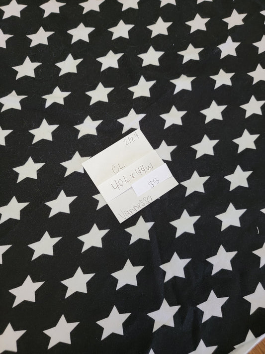Cotton Lycra: B&W Stars
