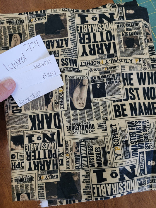 Cotton Woven: HP Newspaper