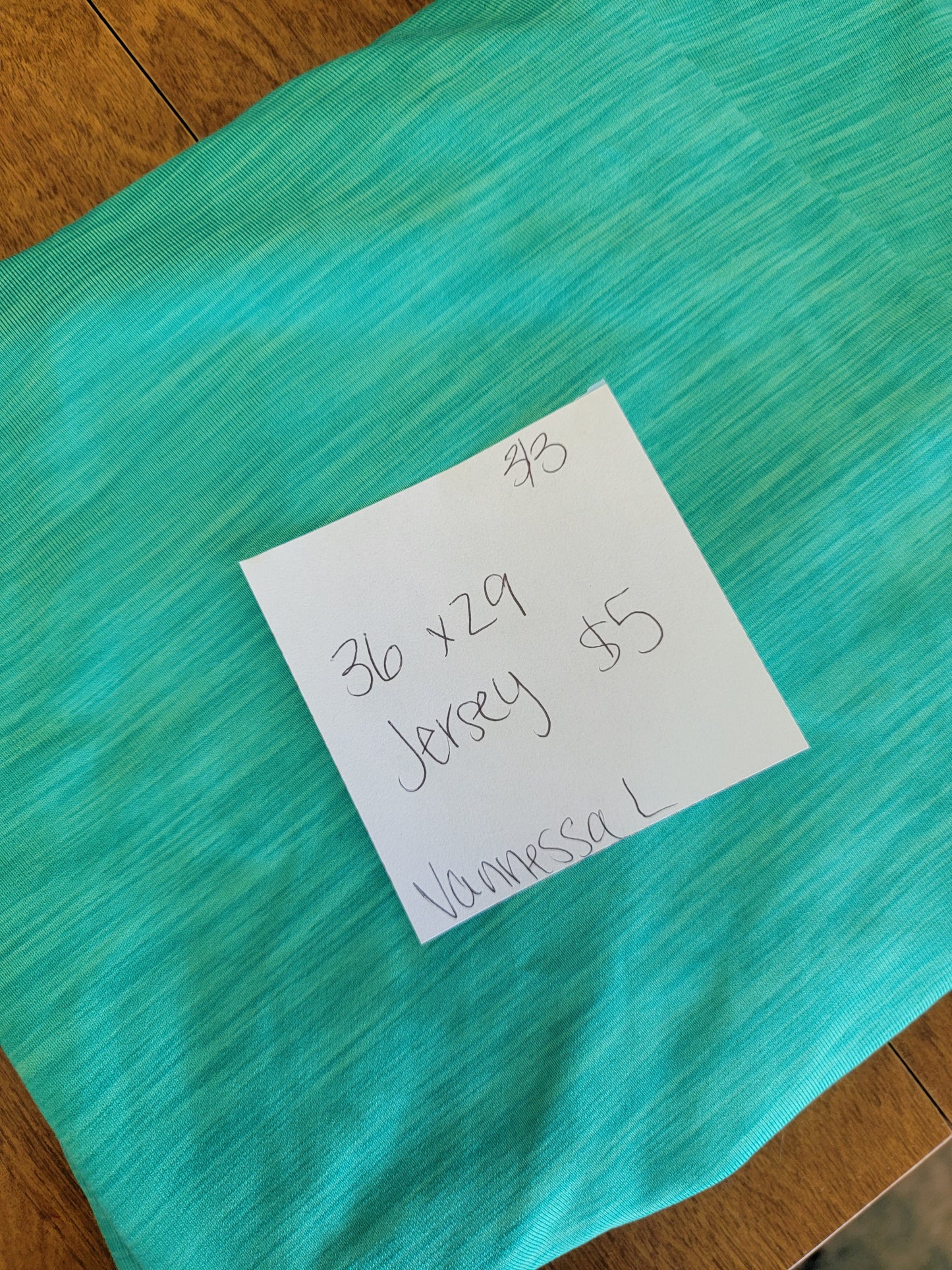 Jersey Knit: Teal Space Dye