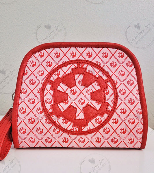 Beauty Makeup Bag: Debossed SW Symbols