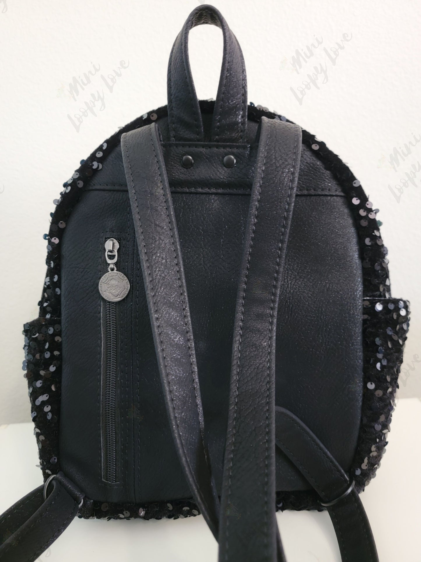 Lindsport Mini Backpack- black sequins