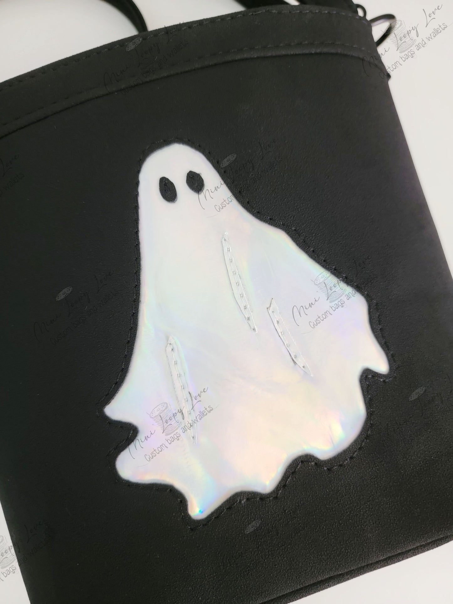 Baby Belle Bucket Bag: Iridescent Ghostie