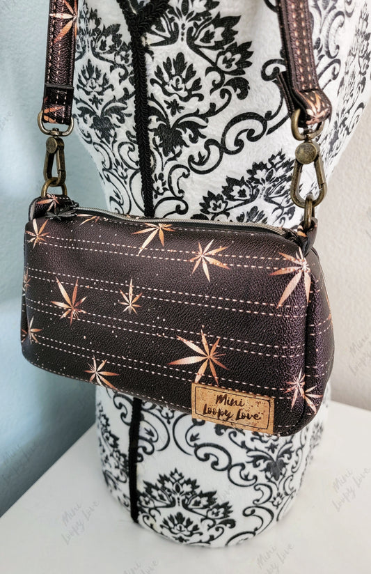 Miniatour Stash Bag- Leaf Pinstripes