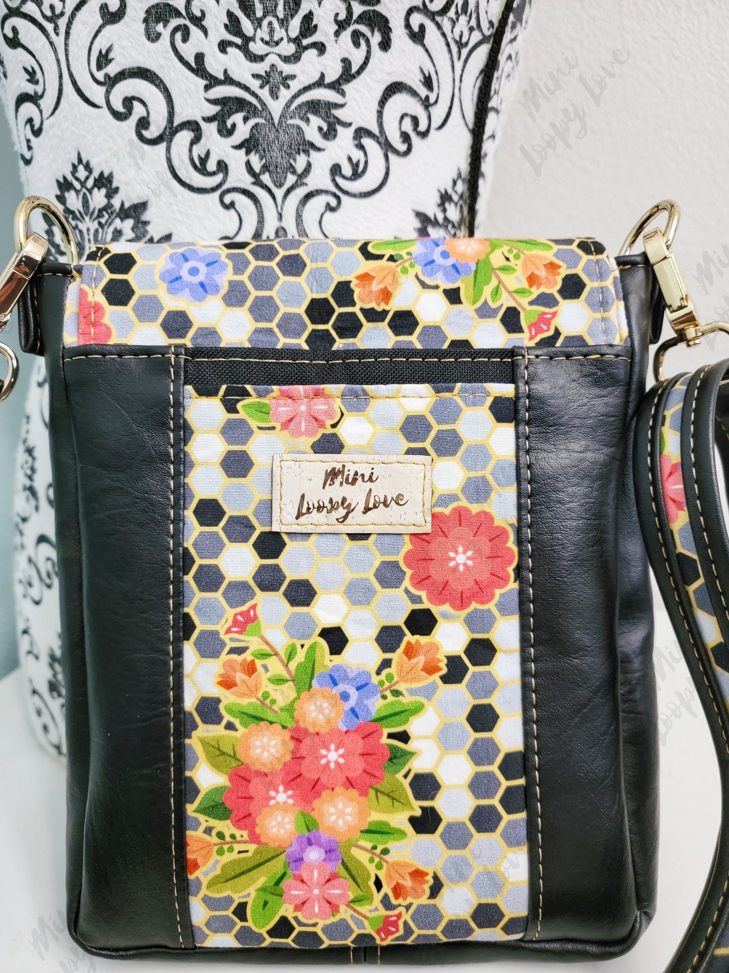 Mini Cobb Crossbody: Golden Bees