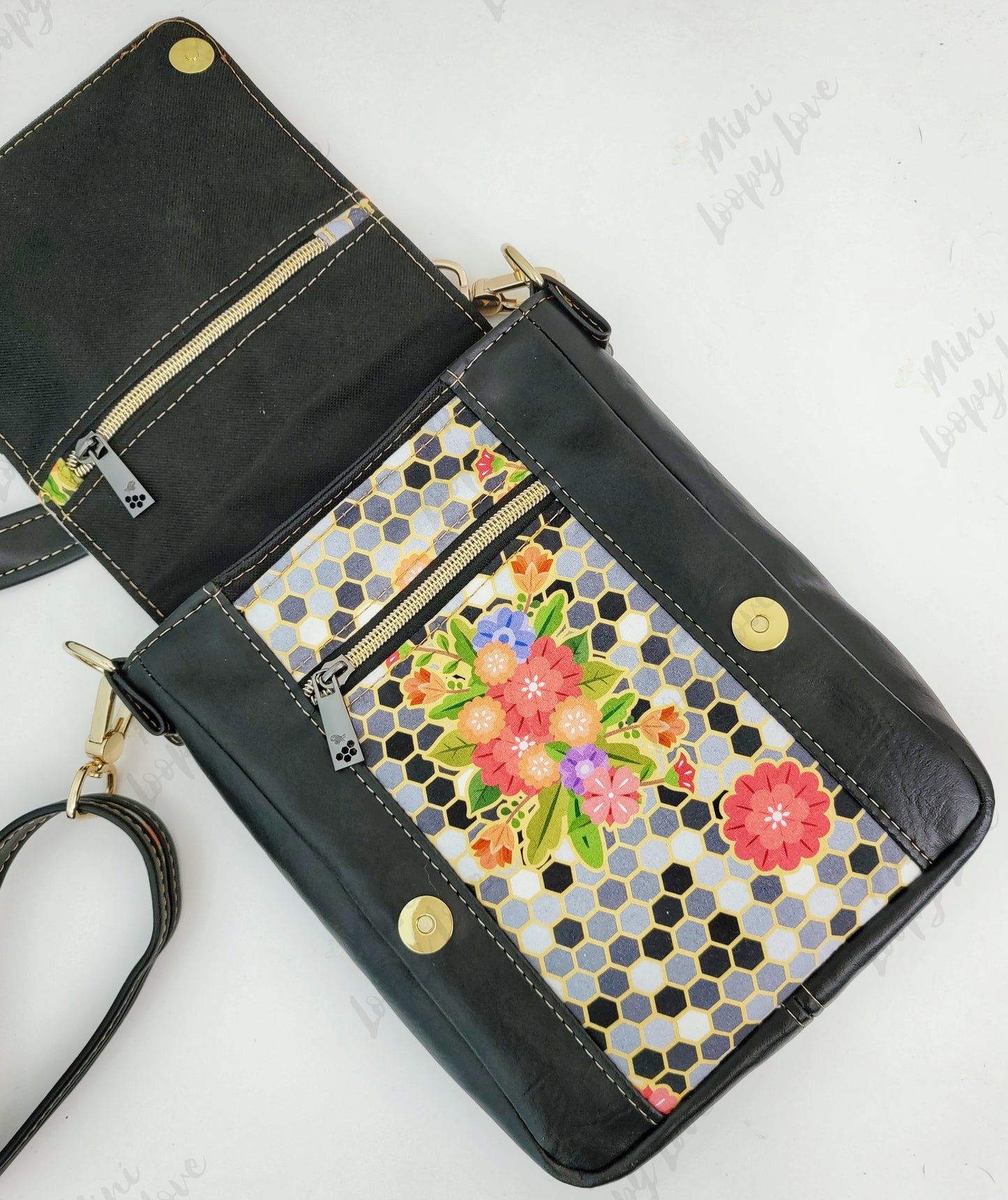 Mini Cobb Crossbody: Golden Bees