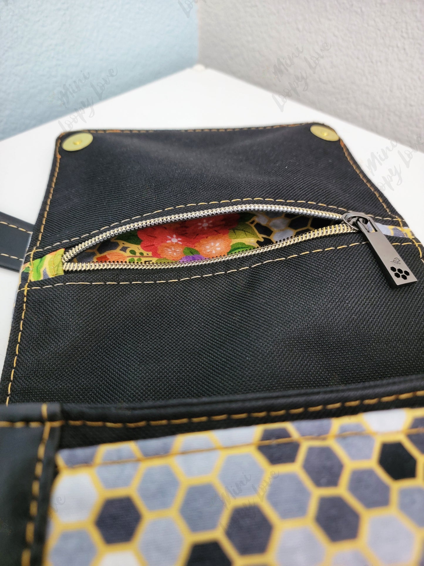 Mini Cobb Crossbody: Golden Bees