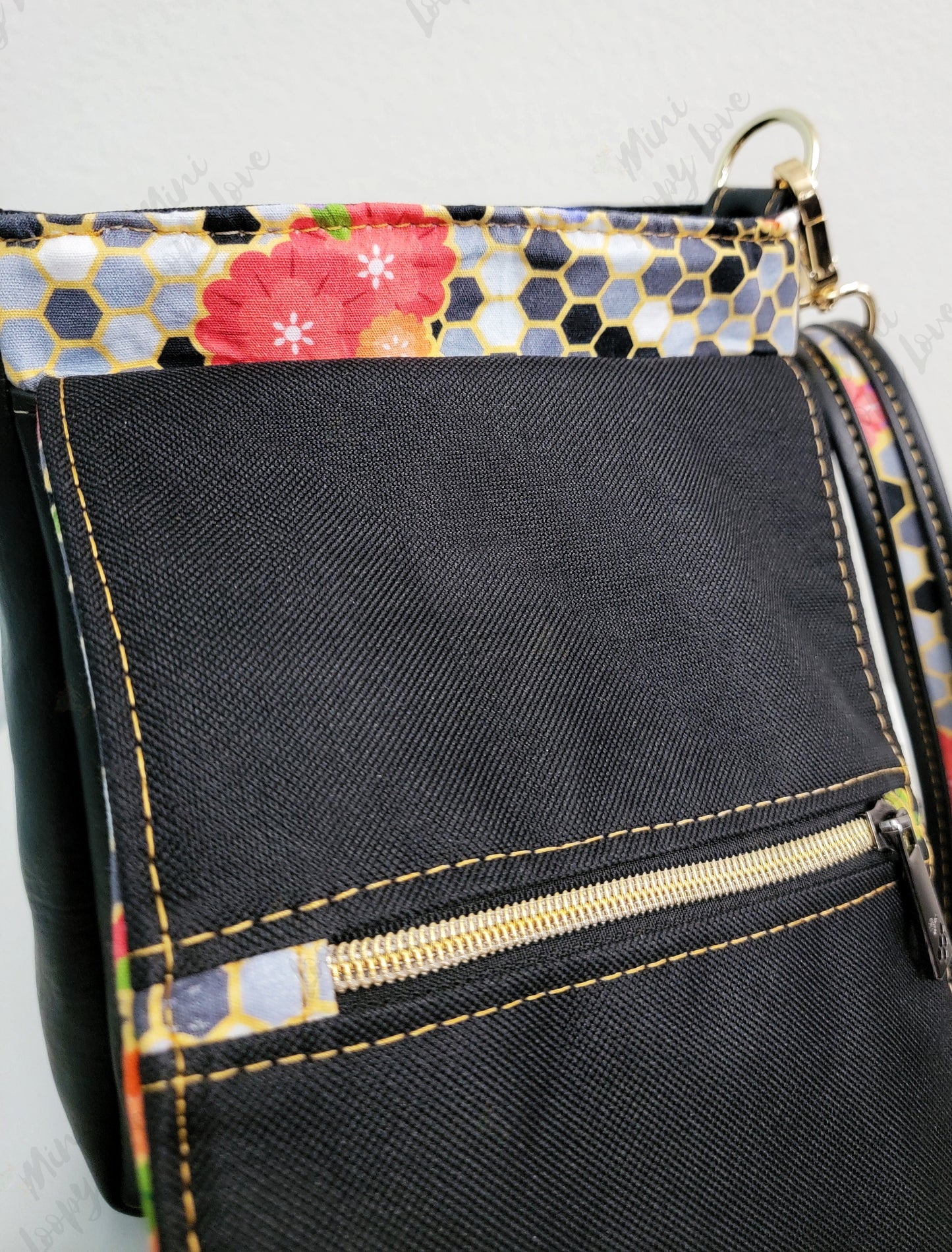 Mini Cobb Crossbody: Golden Bees